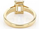 Pre-Owned White Topaz 18k Yellow Gold Over Sterling Silver April Birthstone Ring 1.70ct