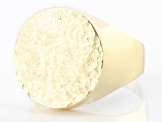 Pre-Owned 10K Yellow Gold Matte Signet Ring