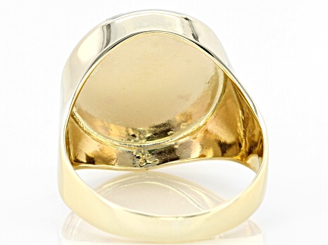 Pre-Owned 10K Yellow Gold Matte Signet Ring