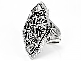 Pre-Owned Sterling Silver Dragonfly Statement Ring