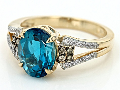 Pre-Owned London Blue Topaz 10k Yellow Gold Ring 3.19ctw