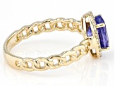 Pre-Owned Blue Tanzanite 14k Yellow Gold Ring 1.10ctw