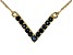 Pre-Owned Blue Sapphire 10k Yellow Gold Necklace 0.51ctw