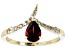 Pre-Owned Red Garnet 10k Yellow Gold Ring 0.97ctw
