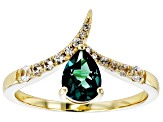 Pre-Owned Lab Alexandrite 10k Yellow Gold Ring 0.97ctw