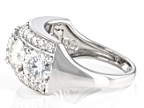 Pre-Owned Moissanite Platineve Ring 4.78ctw DEW