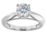 Pre-Owned Moissanite platineve ring with band 2.81ctw DEW