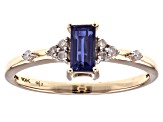 Pre-Owned Blue Kyanite 10k Yellow Gold Ring 0.40ctw