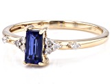 Pre-Owned Blue Kyanite 10k Yellow Gold Ring 0.40ctw