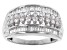 Pre-Owned White Cubic Zirconia Platinum Over Sterling Silver Ring 1.35ctw