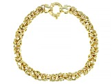 Pre-Owned 14K Yellow Gold Byzantine Link Bracelet