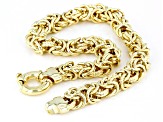 Pre-Owned 14K Yellow Gold Byzantine Link Bracelet