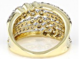Pre-Owned Diamond 10k Yellow Gold Wide Band Ring 2.00ctw