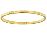 Pre-Owned 18k Yellow Gold Over Sterling Silver Band Ring Set of 5