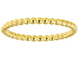 Pre-Owned 18k Yellow Gold Over Sterling Silver Band Ring Set of 5