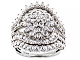Pre-Owned Moissanite Platineve Ring 2.49ctw DEW