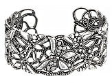 Pre-Owned Silver "Ask God to Change You" Cuff Bracelet