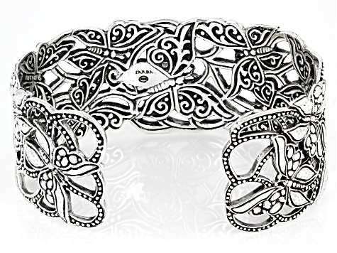 Pre-Owned Silver "Ask God to Change You" Cuff Bracelet