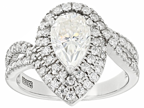 Pre-Owned Moissanite Platineve Ring 2.16ctw DEW.