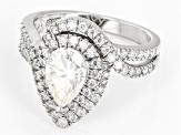 Pre-Owned Moissanite Platineve Ring 2.16ctw DEW.