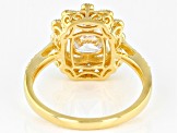 Pre-Owned White Cubic Zirconia 1k Yellow Gold Ring 2.35ctw