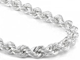 Pre-Owned Sterling Silver 9.0mm Rope 20 Inch Chain