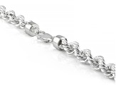 Pre-Owned Sterling Silver 9.0mm Rope 22 Inch Chain