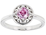 Pre-Owned Moissanite Platineve solitaire ring .60ct