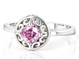 Pre-Owned Moissanite Platineve solitaire ring .60ct