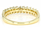 Pre-Owned Natural Light Yellow Diamond 10k Yellow Gold Band Ring 0.60ctw