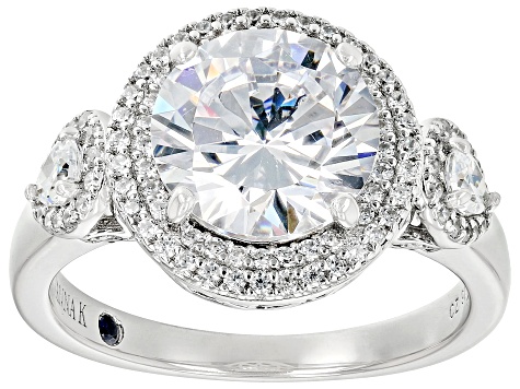 Pre-Owned White Cubic Zirconia Platineve Ring 6.84ctw