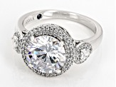Pre-Owned White Cubic Zirconia Platineve Ring 6.84ctw