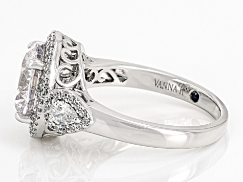 Pre-Owned White Cubic Zirconia Platineve Ring 6.84ctw