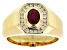 Pre-Owned Red Burma Ruby 10k Yellow Gold Mens Ring 1.10ctw