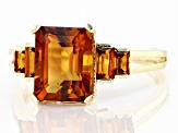 Pre-Owned Orange Madeira Citrine 10k Yellow Gold Ring 2.29ctw