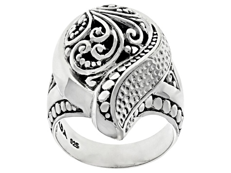 Pre-Owned Sterling Silver "Grace Unending" Ring