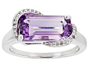Picture of Pre-Owned Lavender Amethyst Rhodium Over Sterling Silver Ring 3.10ctw