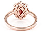 Pre-Owned Red Garnet 18k Rose Gold Over Sterling Silver Ring 2.39ctw