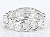 Pre-Owned Sterling Silver ID Link Ring
