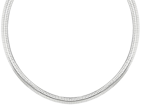 Pre-Owned Sterling Silver 8mm Omega 20 Inch Necklace