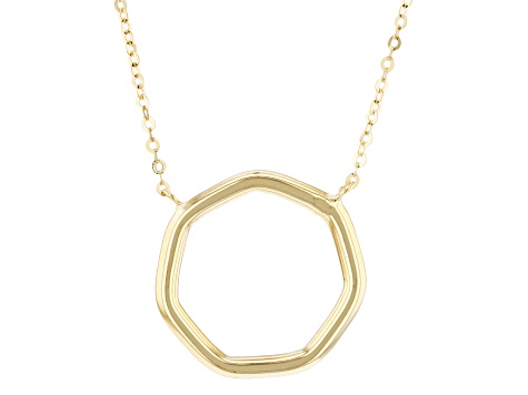 Pre-Owned 10K Yellow Gold Geometric Necklace