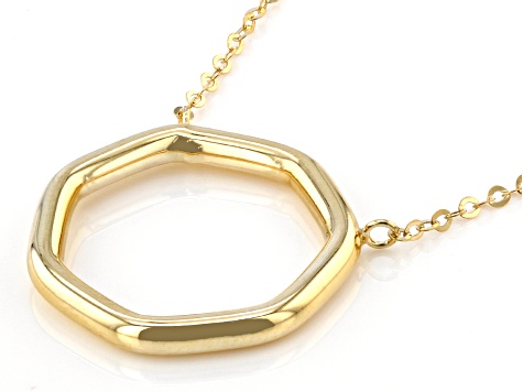 Pre-Owned 10K Yellow Gold Geometric Necklace