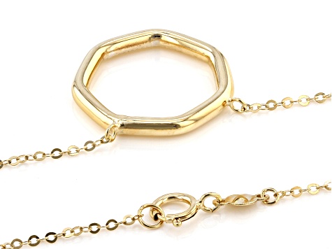 Pre-Owned 10K Yellow Gold Geometric Necklace