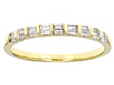 Pre-Owned White Diamond 10k Yellow Gold Band Ring 0.25ctw