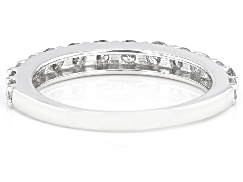 Pre-Owned White Diamond 10k White Gold Band Ring 0.85ctw