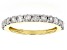 Pre-Owned White Diamond 10k Yellow Gold Band Ring 0.85ctw