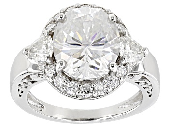 Picture of Pre-Owned Moissanite Platineve Cocktail Ring 6.82ctw DEW