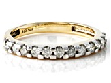 Pre-Owned White Diamond 10k Yellow Gold Band Ring 0.45ctw