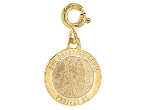 Pre-Owned 10k Yellow Gold Guardian Angel Charm Pendant