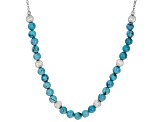 Pre-Owned Kingman Turquoise Silver Station Necklace